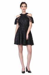 Buy Black Floral Mesh Gothic Dress at Wholesale Next